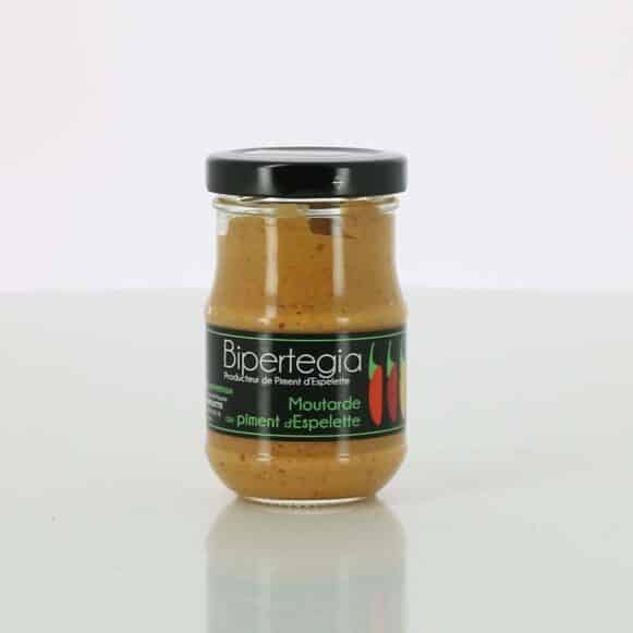MOUTARDE AU PIMENT D'ESPELETTE BIPERTEGIA 90gr