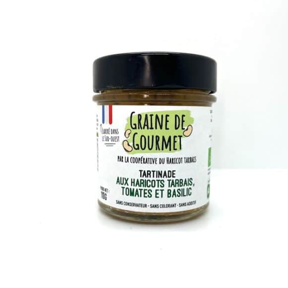 TARTINADE BIO HARICOTS TARBAIS 110 GR TOMATES ET BASILIC