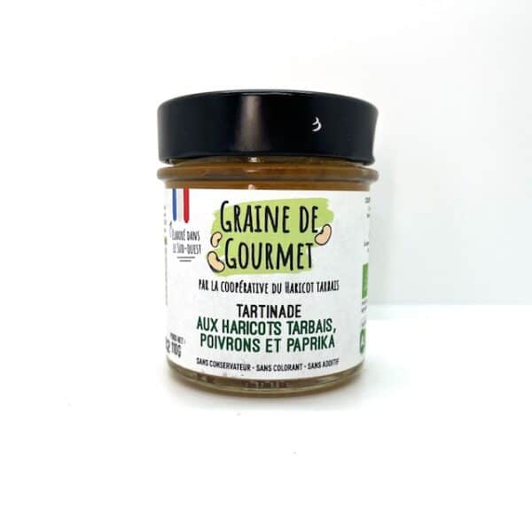 TARTINADE BIO HARICOTS TARBAIS POIVRONS ET PAPRIKA110 GR PYRENALLIANCE