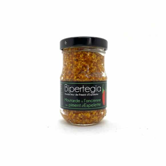 MOUTARDE A L'ANCIENNE BIPERTEGIA AU PIMENT D'ESPELETTE 90gr