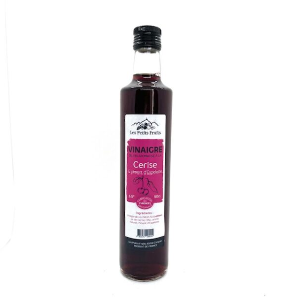 VINAIGRE CERISE PIMENT D ESPELETTE 50 CL LES PETITS FRUITS CAMPAN