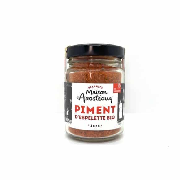 PIMENT D'ESPELETTE BIO 50 GR MAISON AROSTEGUY