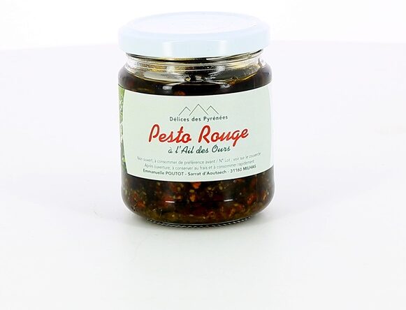 PESTO ROUGE 180 GR A L'AIL DES OURS DELICES DES PYRENEES