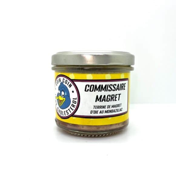 COMMISSAIRE MAGRET TERRINE DE MAGRET D OIE AU FOIE GRAS 100 GR MAISON LAZARTIGUE