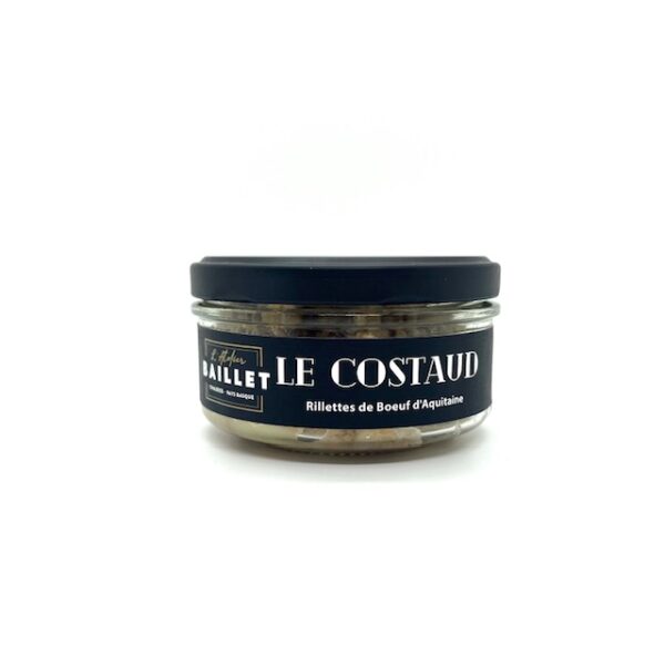 RILLETTES DE BOEUF D'AQUITAINE LE COSTAUD 120 GR