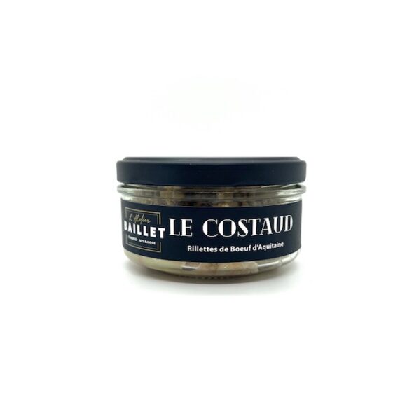 RILLETTES DE BOEUF D'AQUITAINE LE COSTAUD 120 GR