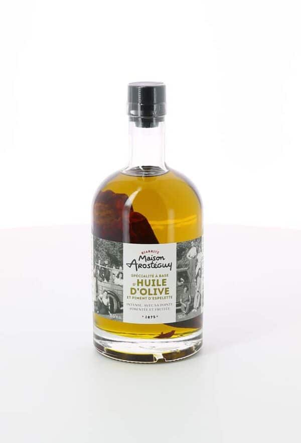 HUILE D'OLIVE AU PIMENT D'ESPELETTE 500 ML MAISON AROSTEGUY