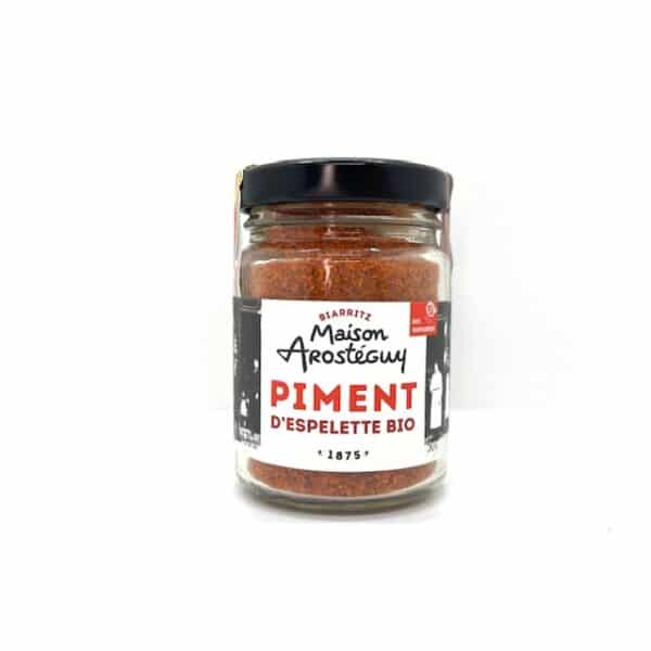 PIMENT D'ESPELETTE BIO 50 GR MAISON AROSTEGUY