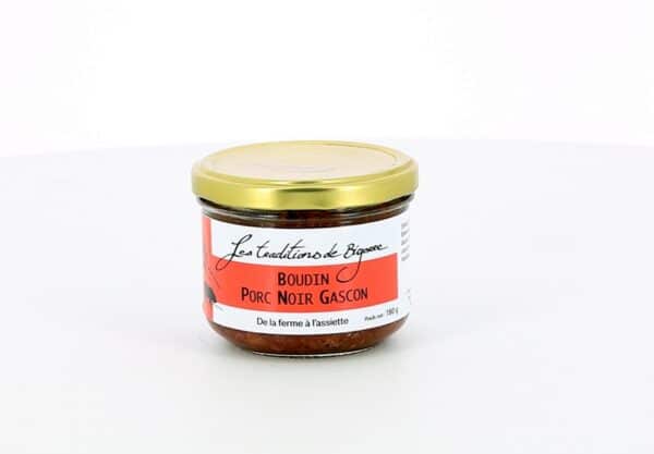 BOUDIN DE PORC NOIR GASCON 180 GR LES TRADITIONS DE BIGORRE