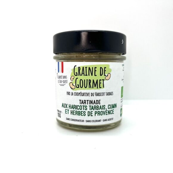 TARTINADE HARICOTS TARBAIS 110GR BIO CUMIN ET HERBES DE PROVENCE