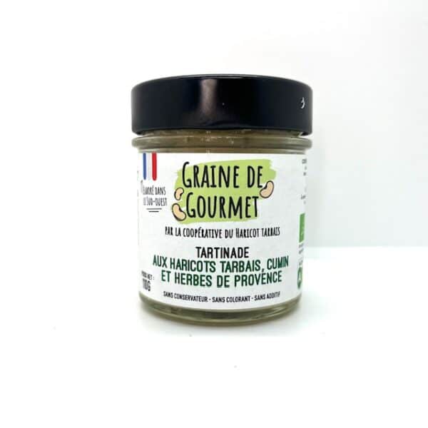 TARTINADE HARICOTS TARBAIS 110GR BIO CUMIN ET HERBES DE PROVENCE