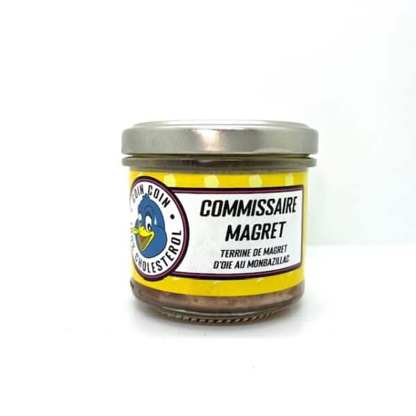 COMMISSAIRE MAGRET TERRINE DE MAGRET D OIE AU FOIE GRAS 100 GR MAISON LAZARTIGUE