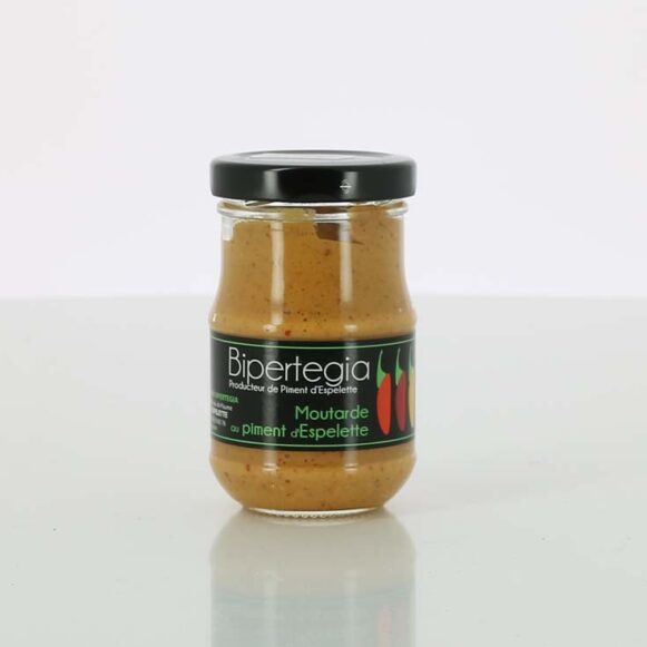MOUTARDE AU PIMENT D'ESPELETTE BIPERTEGIA 90gr