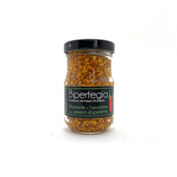 MOUTARDE A L'ANCIENNE BIPERTEGIA AU PIMENT D'ESPELETTE 90gr