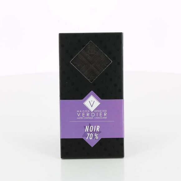TABLETTE CHOCOLAT NOIR MAISON VERDIER 70 GR