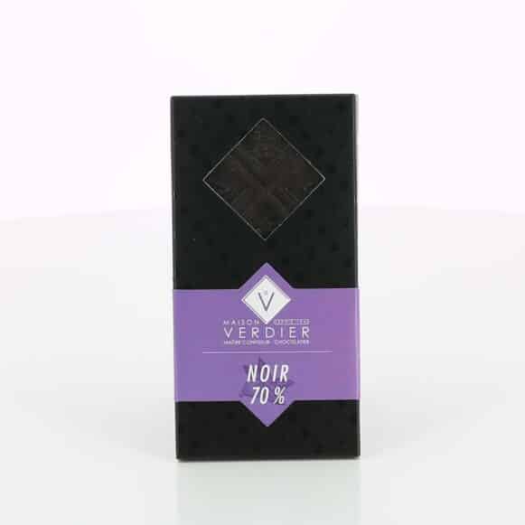TABLETTE CHOCOLAT NOIR MAISON VERDIER 70 GR