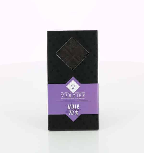 TABLETTE CHOCOLAT NOIR MAISON VERDIER 70 GR