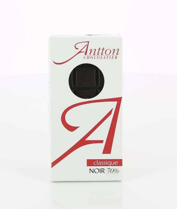 TABLETTE CHOCOLAT NOIR 70 % ANTTON 80G