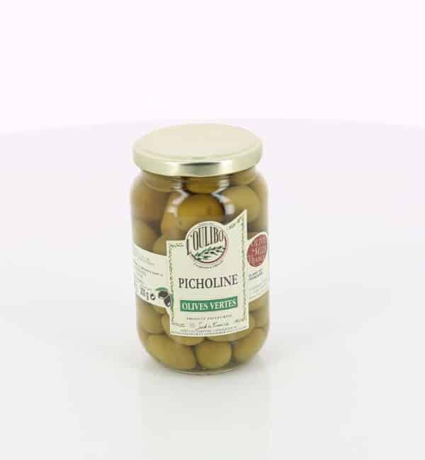 OLIVES VERTES PICHOLINES NATURES L'OULIBO 200gr