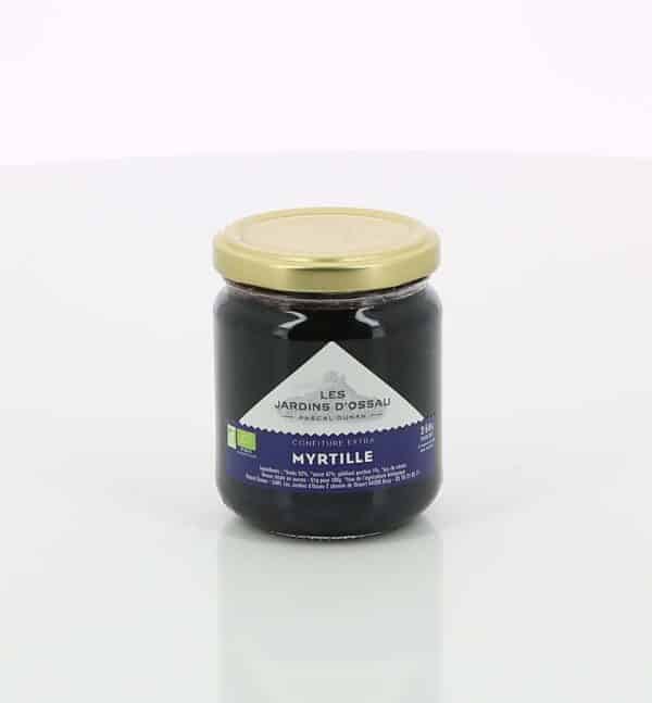CONFITURE BIO MYRTILLE LES JARDINS D'OSSAU 240gr