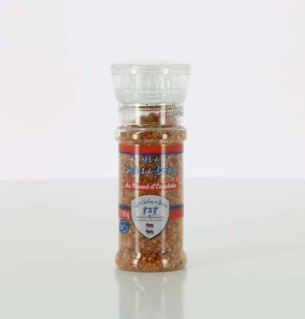 SELS DE SALIES DE BEARN AU PIMENT D'ESPELETTE MOULIN DE 90gr
