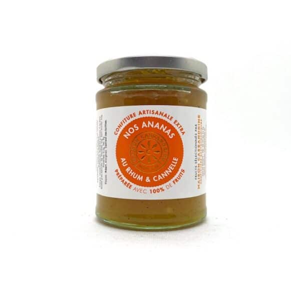 CONFITURE EXTRA ANANAS RHUM CANELLE 345 GR CASSANDRINE