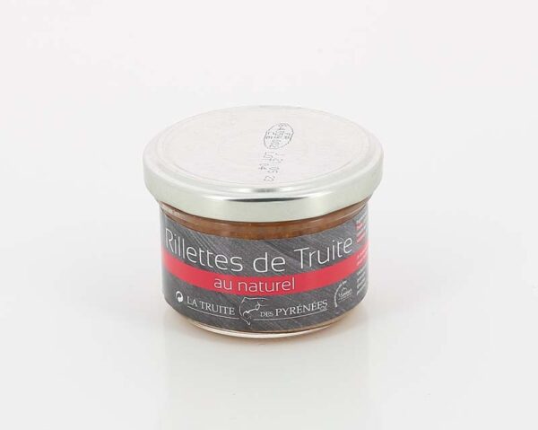RILLETTES DE TRUITE AU NATUREL 90 GR LA TRUITE DES PYRENEES