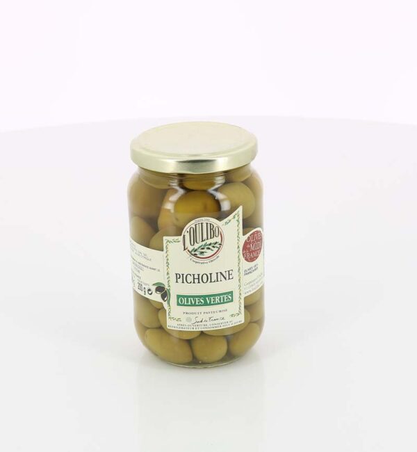OLIVES VERTES PICHOLINES NATURES L'OULIBO 200gr