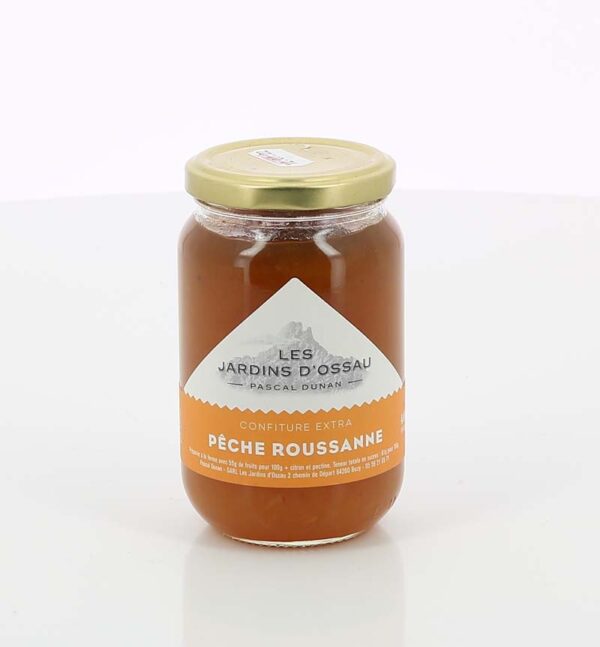 CONFITURE PECHE ROUSSANE LES JARDINS D'OSSAU 400gr