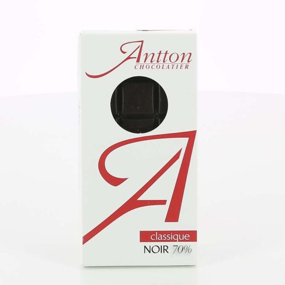TABLETTE CHOCOLAT NOIR 70 % ANTTON 80G