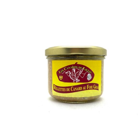 RILLETTE DE CANARD AU FOIE GRAS 190 GR LES CANARDS DE LILIAN