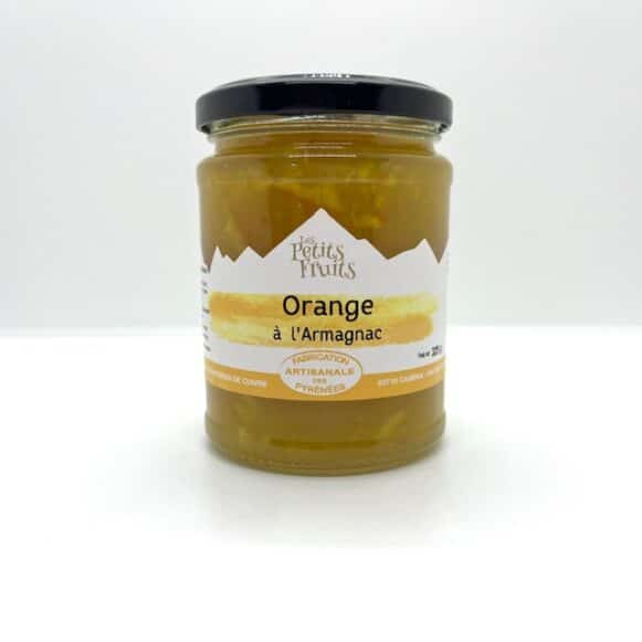 CONFITURE ORANGE ARMAGNAC 325 GR LES PETITS FRUITS