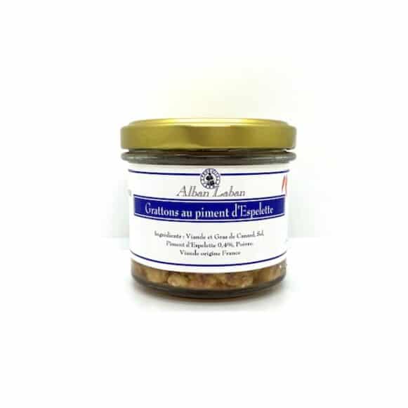 GRATTON DE CANARD 90 GR AU PIMENT D'ESPELETTE ALBAN LABAN