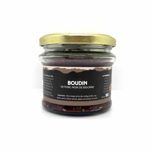 BOUDIN PORC NOIR DE BIGORRE 180 GR LA VIGNECOISE
