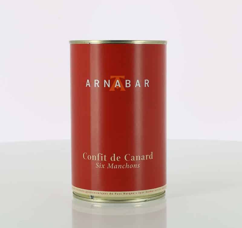 CONFIT DE CANARD 6 MANCHONS 1100 GR ARNABAR