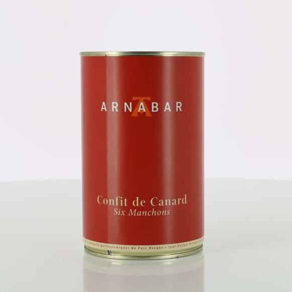 CONFIT DE CANARD 6 MANCHONS 1100 GR ARNABAR