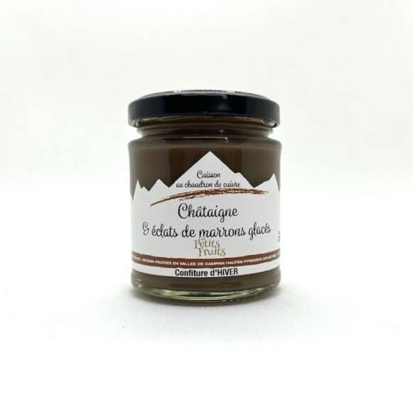 CONFITURE HIVER CHATAIGNES MARRON GLACE 220 GR LES PETITS FRUITS