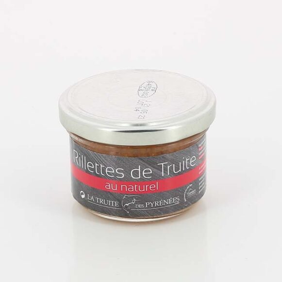 RILLETTES DE TRUITE AU NATUREL 90 GR LA TRUITE DES PYRENEES
