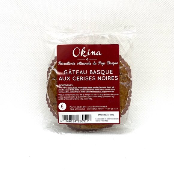 GATEAUX BASQUE A LA CERISE 100 GR OKINA
