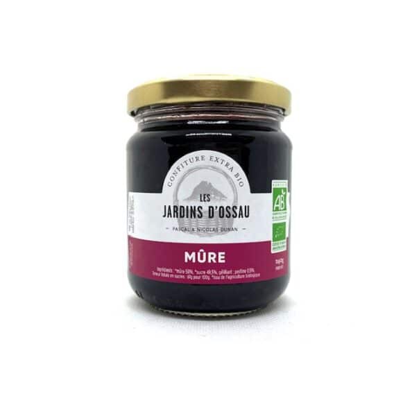 CONFITURE BIO MURE LES JARDINS D'OSSAU 240gr