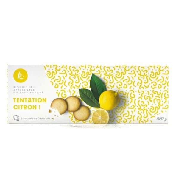 BISCUIT TENTATION CITRON 120 GR OKINA