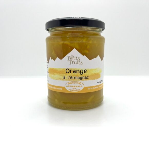 CONFITURE ORANGE ARMAGNAC 325 GR LES PETITS FRUITS