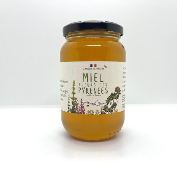 MIEL DE FLEURS DES PYRENEES 500 GR LA MIELLERIE DU SOUBESTRE