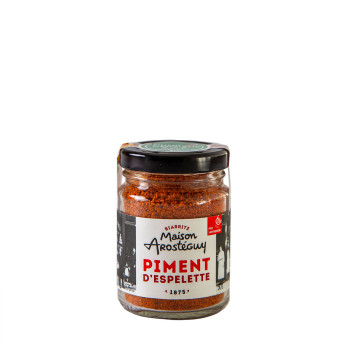 POUDRE DE PIMENT D'ESPELETTE 50 GR MAISON AROSTEGUY