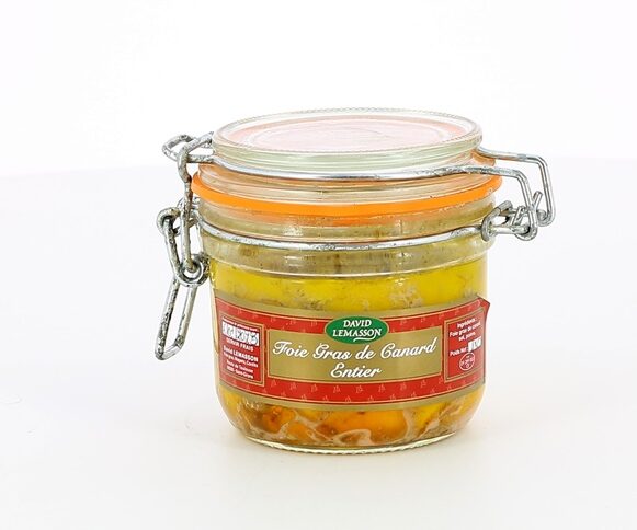 FOIE GRAS DE CANARD ENTIER BOCAL DE 180 GR DAVID LEMASSON