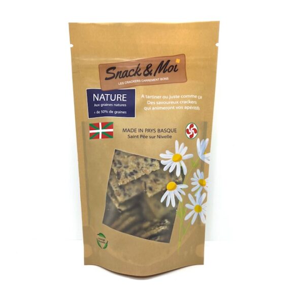 CRACKERS NATURE 100 GR SNACK ET MOI
