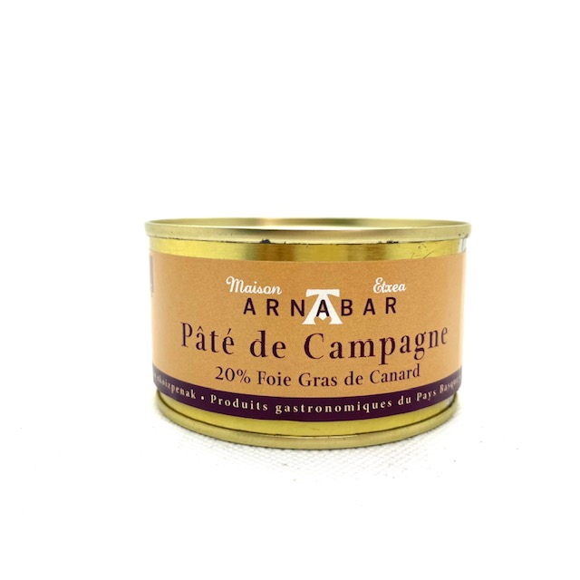 PATE DE CAMPAGNE AU FOIE GRAS 125 GR ARNABAR
