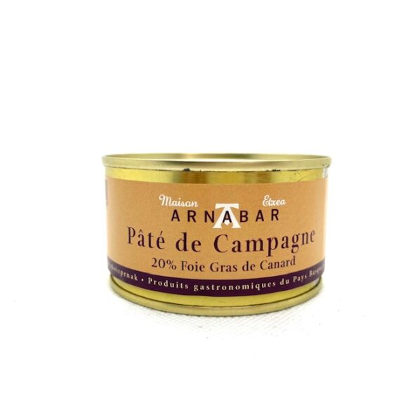 PATE DE CAMPAGNE AU FOIE GRAS 125 GR ARNABAR