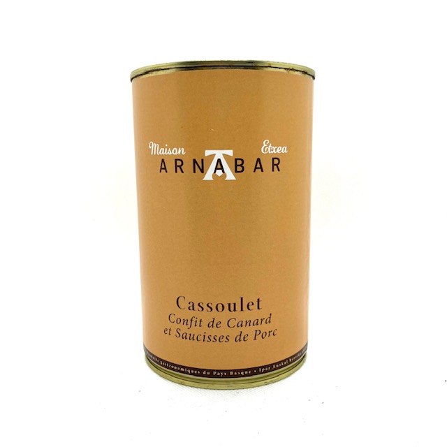 CASSOULET CONFIT DE CANARD ET SAUCISSES DE PORC 1150 GR ARNABAR