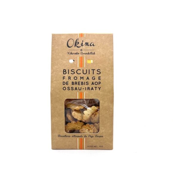 BISCUIT APERITIF FROMAGE DE BREBIS 80 GR OKINA
